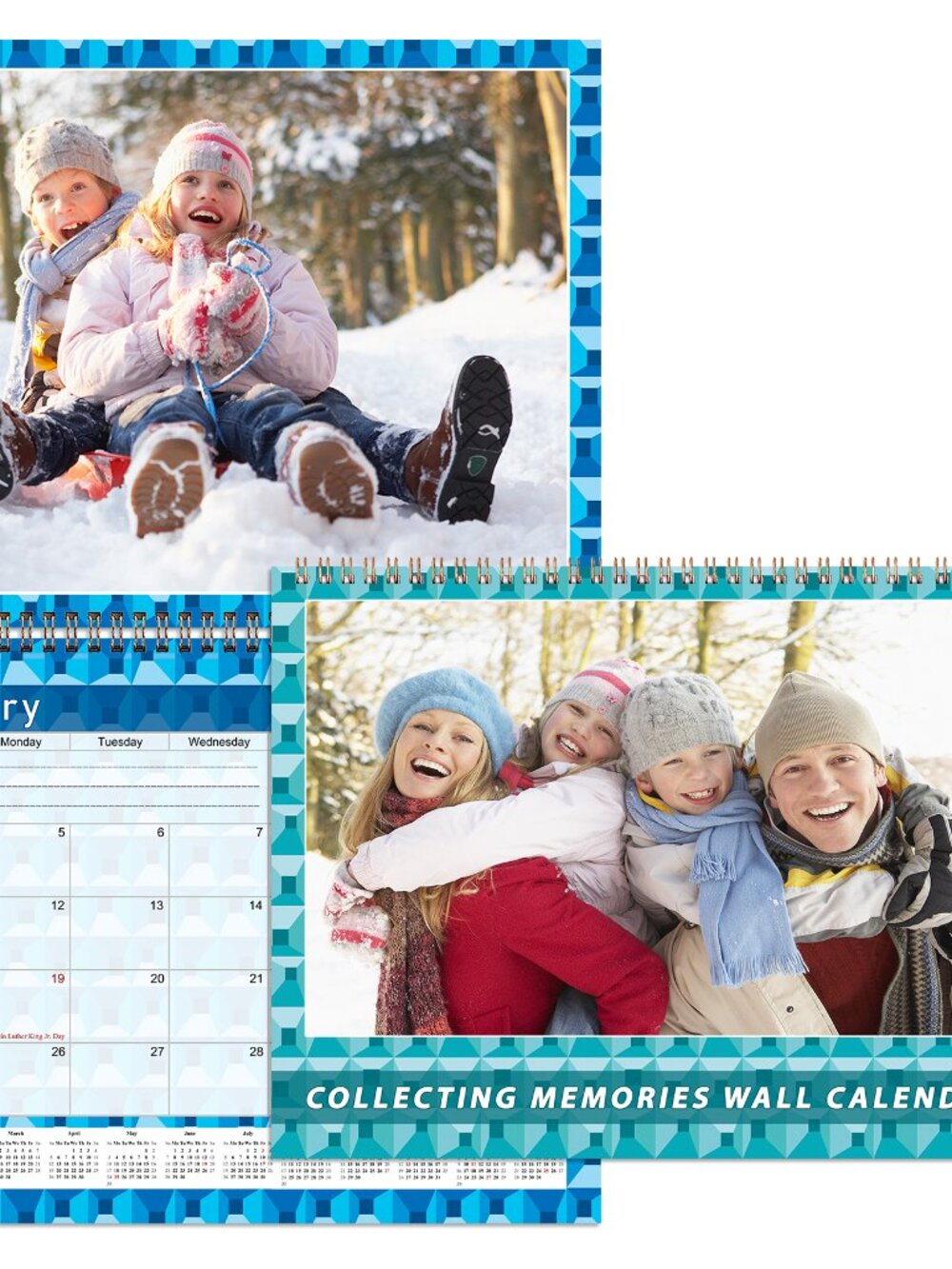 Personalized Custom 2027 Wall Calendar Spiral-bound - 12 Months. 11 x 8in. #03